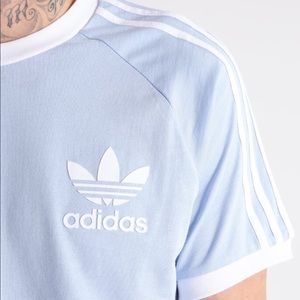baby blue adidas shirt